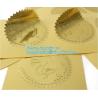 Buy cheap Custom foil sticker high quality gold self-adhesive foil vinyl sticker,Self-adhesive Label Stickers with Gold Foil Stamp from wholesalers