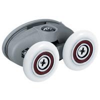 Buy cheap SS304 Plastic Sliding Door Rollers 30kg Capacity For Wardrobe product