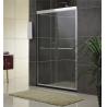 Buy cheap Sand Silver Glass Shower Screen Aluminum Alloy Inline Double Sliding CE Certification from wholesalers