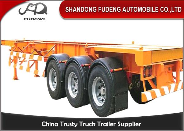 Buy cheap Tri - Axle Container Semi Trailer , JOST Landing Gear Skeleton Trailer from wholesalers