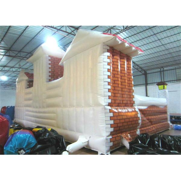 Commercial Children Custom Made Inflatables Snowman Safe Nontoxic 10 X 6m Waterproof
