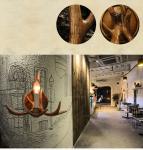 Antique deer antler wall lamp in restaurant bedroom vintage resin wall sconce