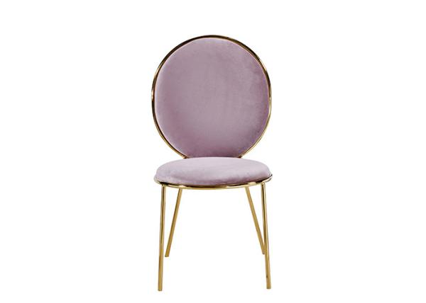 Buy cheap Pink Concise Banquet Leather Padded Dining Chairs from wholesalers