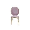 Buy cheap Pink Concise Banquet Leather Padded Dining Chairs from wholesalers