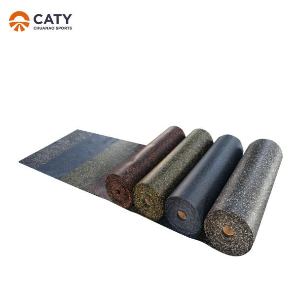 Buy cheap Recycled Black Fitness Rubber Flooring Roll 3-12mm Thick For Indoor from wholesalers