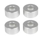 Durable 2pc Front Shock Extenders Silver Aluminum For 88-07 GMC Chevy Trucks