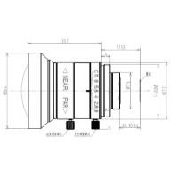 Buy cheap 1/2“ 4mm, C mount Megapixel Low distortion Lens product