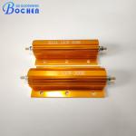 BOCHEN RX24 25W 50W 100W Golden Aluminum Housed Wirewound Resistors Transducer