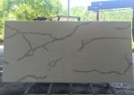 Calacatta Nuvo Gold Quartz Bathroom Vanity Tops With Hard Solid Surface