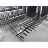 Buy cheap Customized Black Zinc Steel Metal Garrison Fence Panels Maintenance Free from wholesalers