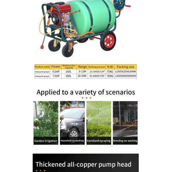 Anti Epidemic Gasoline Engine Power Sprayer High Pressure Agricultural