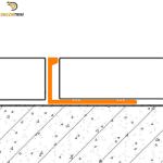 10mm Aluminum Corner Tile Trim , Gold Chrome Straight Edge Tile Trim