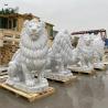 Buy cheap Marble Garden Lion Statue Stone Carvings Large Life Size Animals Sculpture Entrance Decoration Modern Outdoor from wholesalers