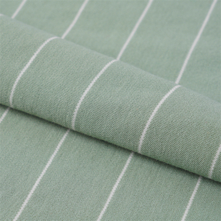 High Quality Smooth And Breathable Comfortable Striped Knit Fabric For T-Shirt