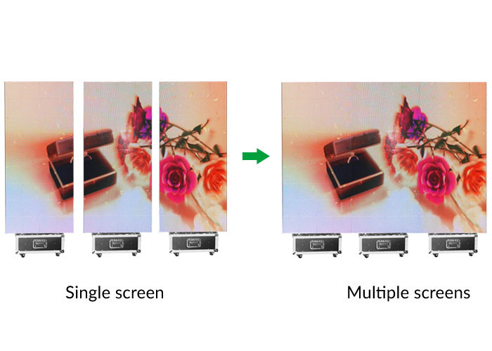Poster Totem LED Display RGB 85kg / Units LED Screen Outdoor Advertising 3.9mm Pixel