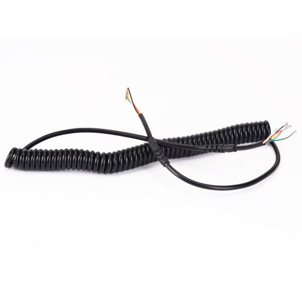 Buy cheap OEM High Flexible Coiling Cables Spiral Spring Wire Harness Automatic Cable Coiler from wholesalers