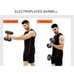 ZH Washable Black Fitness Neoprene Dumbbell Round Rubber Dumbbell Set