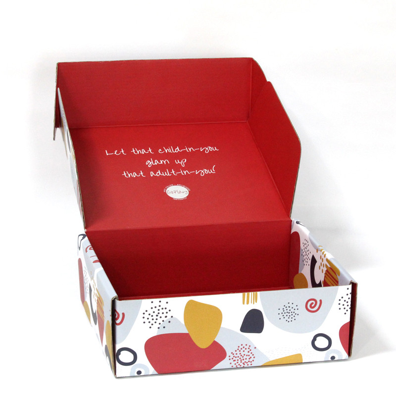 CMKY Embossing 250gsm UV Varnish Corrugated Paper Box