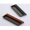 Buy cheap l Brown Leather Drawer Pull Office Desk Leather Knobs Drilling Install Hidden Leather Handle from wholesalers
