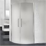 Frameless Privacy Glass Shower Doors Fine Polished Edge Tempered Glass Shower