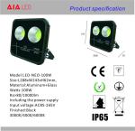 Exterior IP66 waterproof 100W LED Flood lightLED outdoor spotlight for square