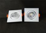 6500K 7W Square Plastic Distinct SMD LED Spotlight For Bathroom / Office