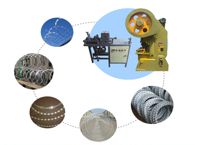 45/63ton Punching Machine Razor Barbed Wire Making Machine