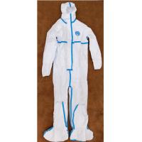 Buy cheap No Stimulus Lightweight Disposable Coveralls , Non Woven Disposable Coverall product