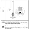 Buy cheap 2.4G 100W 8dBi N-J High Gain Fiberglass Omnidirectional Antenna Anti Drone 25x600mm from wholesalers
