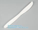 wholesale Biodegradable cPLA plastic white cutlery set,Eco-friendly Disposable