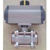 Buy cheap Stainless Steel Sanitary Ball Valve with 90° Pneumatic Actuator from wholesalers