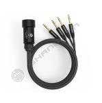4 Channel XLR Male Jack Connector Stereo Plug Audio Extension Cable RJ45