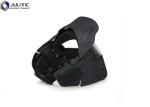 TPE PC Military Tactical Masks Anti Fog Black Color 3.58mm Thickness PC Lens