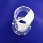 High Quality Polished Quartz Glass Tube Quartz Tube With Flange End
