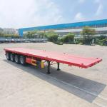 12500*2500*1600 MM Steel Plate Flat Container Semi-Trailer with 3/4-Axis and