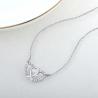 Buy cheap YASVITTI White Cubic Zirconia Rhodium Plated 925 Double Sterling Silver Heart Pendant Necklace Jewelry Valentine Gift from wholesalers