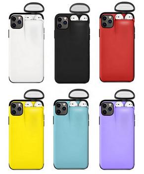 Buy cheap 2 In 1 Silicone Plastic Phone Cover Coque For IPhone Airpods from wholesalers