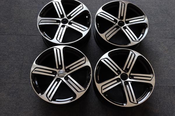 Buy cheap Black 7.5J Chrome Finish Alloy Wheels 5 Spoke 19 Inch Rims Volkswagen Golf 7 VII R from wholesalers