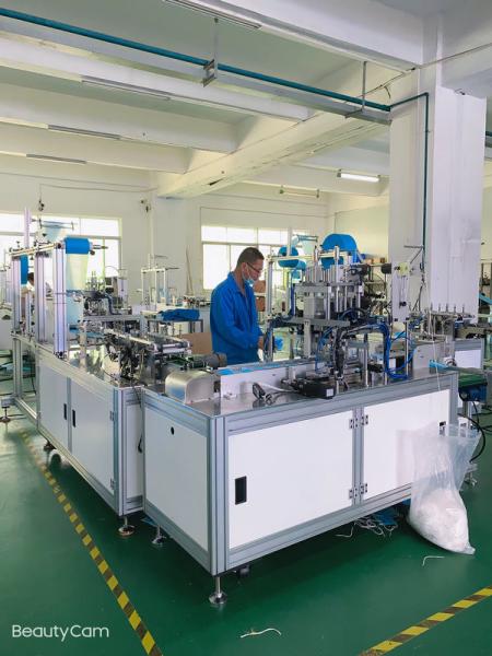 Buy cheap Low Noise Surgical Mask Making Machine / Face Mask Manufacturing Machine from wholesalers