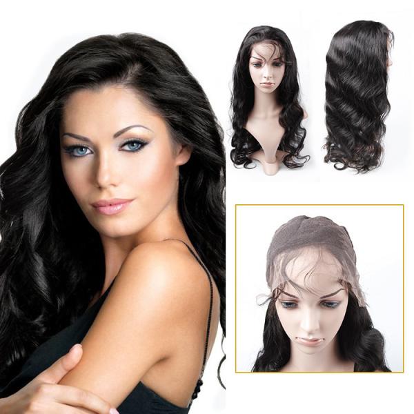 Buy cheap Body Wave Full Lace Human Hair Wigs , Virgin Brazilian Remy Human Hair Full Lace Wig from wholesalers