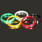 Aliuminum OD74.1 ID72.6 Wheel Hub Centric Rings With Anodize Coatings