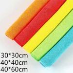 Absorbent and Soft Microfiber Washing Cloths Custom Package Logo Rectangle Shape