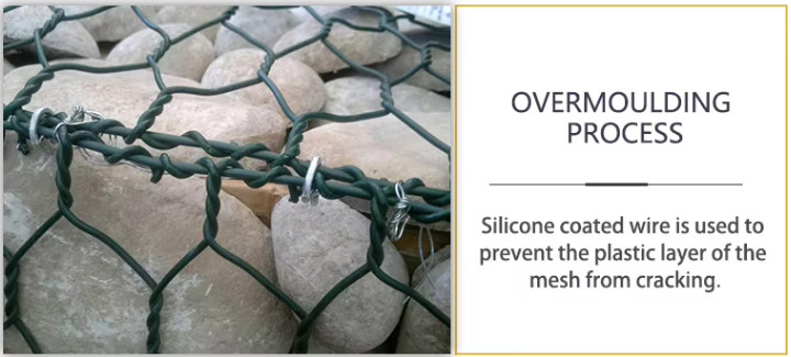 Low Carbon Steel HDG Gabion Baskets 100*120mm For Boudary Line