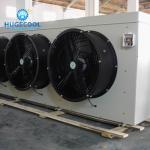 Refrigerant water heat exchanger evaporative air cooler for cold storage