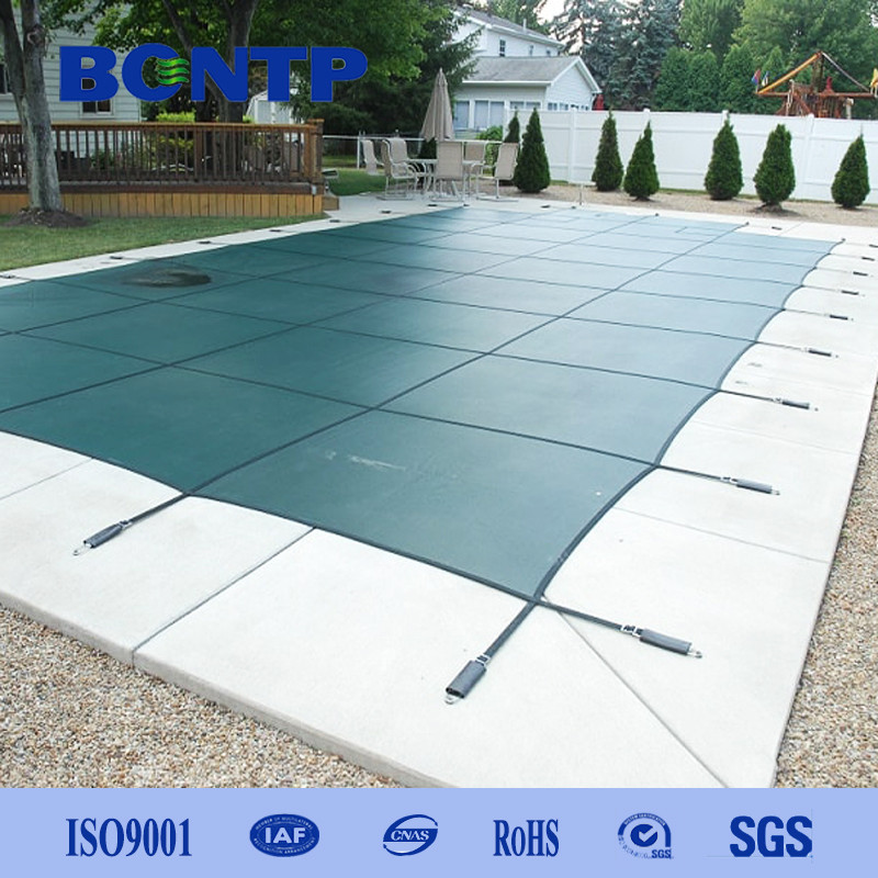 Pool Safety Cover 18x36ft Rectangle Inground Safety Pool Cover Green Mesh for Swimming Pool