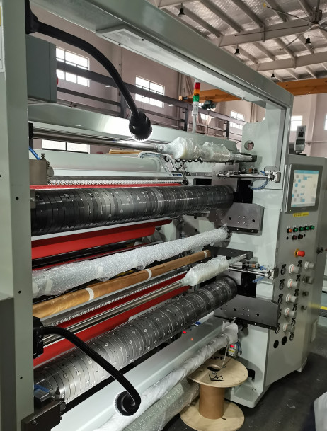 5 Bar Interface Pressure Slitter Rewinder Machine Colourful Touch Screen
