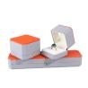 Buy cheap Luxurious Jewelry Package Hanhong Custom Gray Leather Box for Rings and Pendants from wholesalers