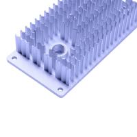 Buy cheap Accurate Round Aluminum Heatsink Multiple Cooling Channels Reduced Wall product
