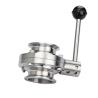 Buy cheap General Manual Sanitary Butterfly Valve for Milk Water Forged Stainless Steel 304 316 from wholesalers