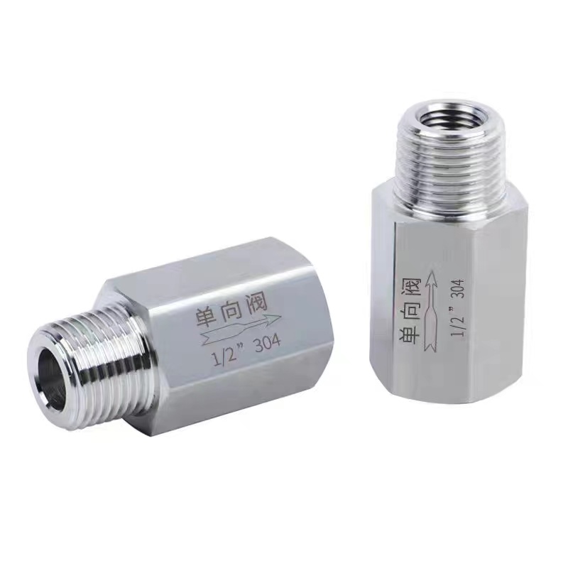 BSPP Thread 1/2 Inch Female and Male Non Return Valve CF8